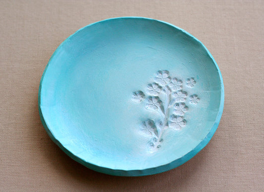 декоративная тарелка своими руками из полимерной глины