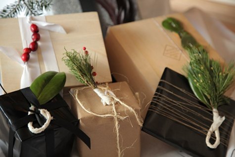 украшение подарков на новый год