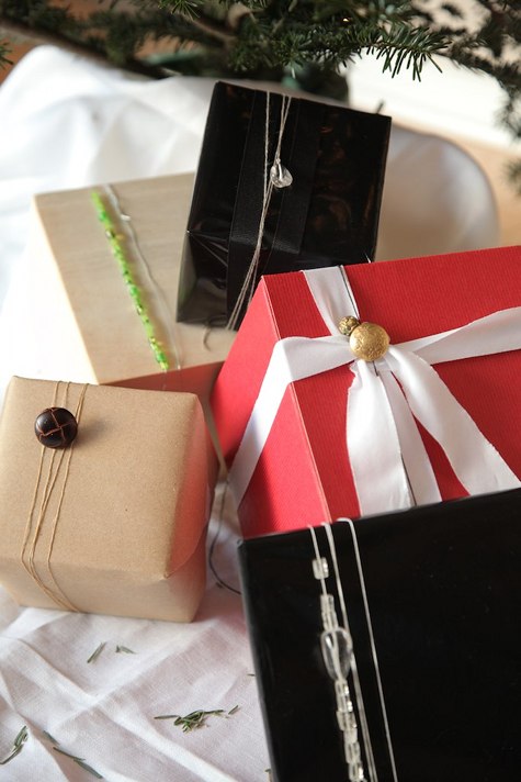 украшение подарков на новый год