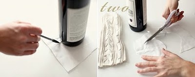упаковка для бутылки своими руками
