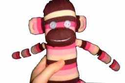 кукла-обезьяна ручной работы